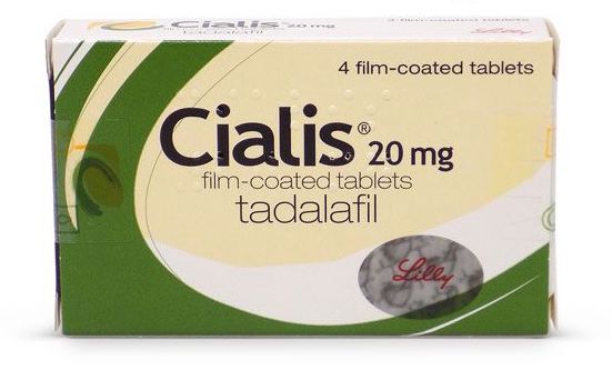 En la foto, el empaque de tabletas Cialis original 20 mg