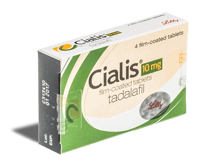 En la imagen de un paquete de tabletas Cialis 10 mg